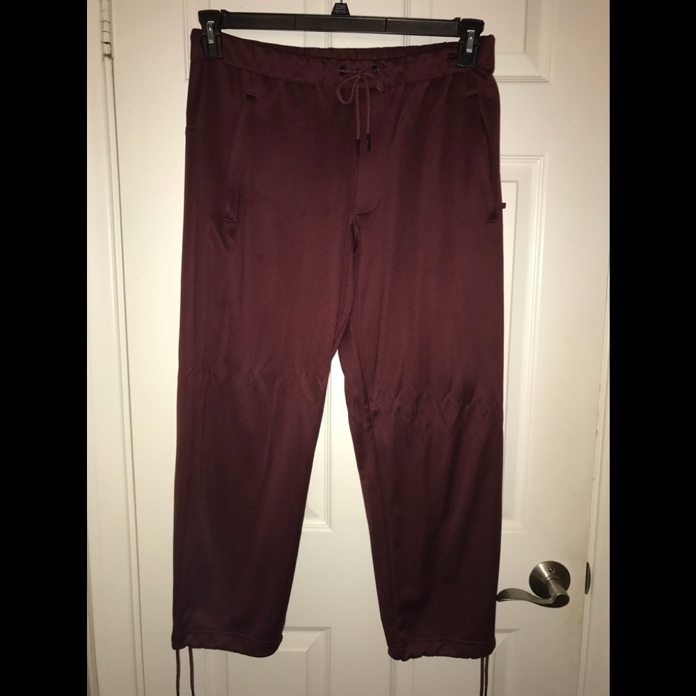 Y-3 Burgundy Track pants size M.